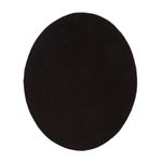 Заплатка термоклеевая, замша, овал малый 9,4х11,4см, 2 шт в уп, 100% кожа, 30 черный