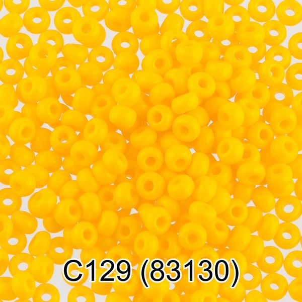 Бисер Gamma 10/0 (2.3 мм), 50 г (10х5 г), C129 яр.желтый, 83130, круглый 3