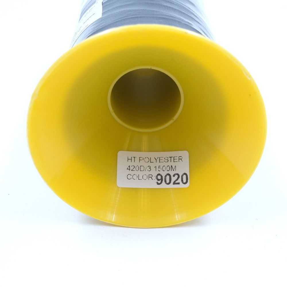 Нитки филаментные 420D/3, 1500 м, 100% п/э, Астра, 9020 черный