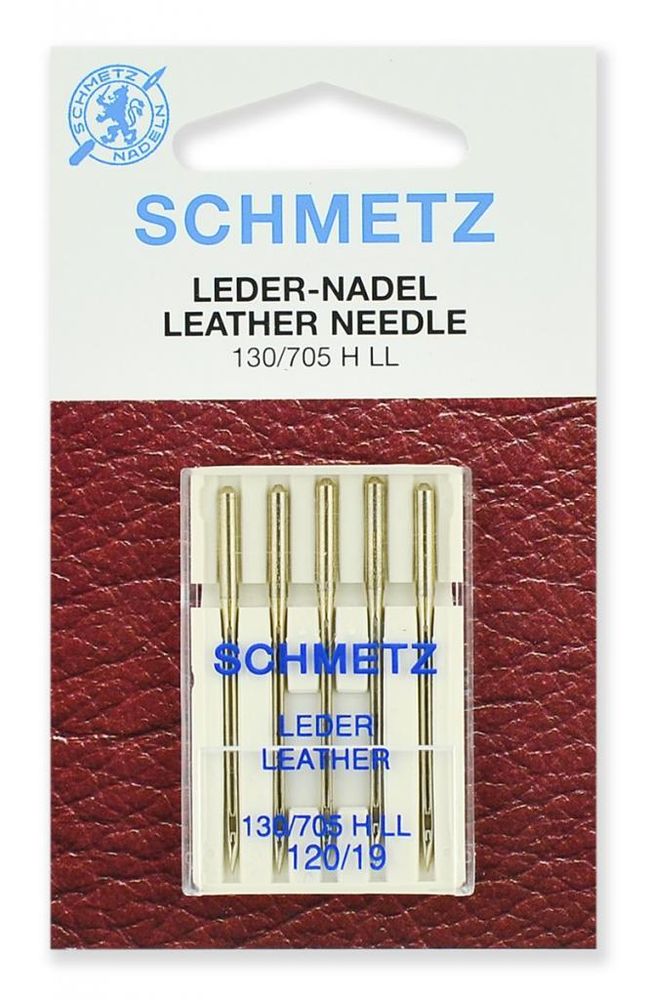Иглы для швейных машин для кожи Schmetz №120, 5 шт, 22:15.AS2.VGS, 10 блист.