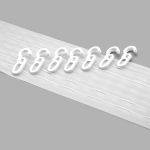 Лента (тесьма) шторная: сборка параллельная нефикс. 75 мм / 50 метров