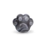 Бусины акрил ⌀18.5х16.5х14 мм, 50 г, дымка, Кошачьи лапки,  Astra&Craft (AD042 бело-черный), 7502