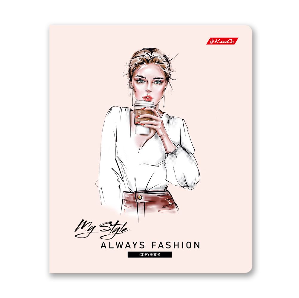 Тетрадь ученическая общая, выборочные блёстки, A5+ 40 л. на скобе 65 г/м², белизна 100%, 10 шт, клетка в термоусадочной пленке, 000472 От кутюр, Светоч 40ТСК5_5_2_1