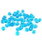 Пуговицы на ножке под камень из смолы 11мм (аквамарин), 100 шт