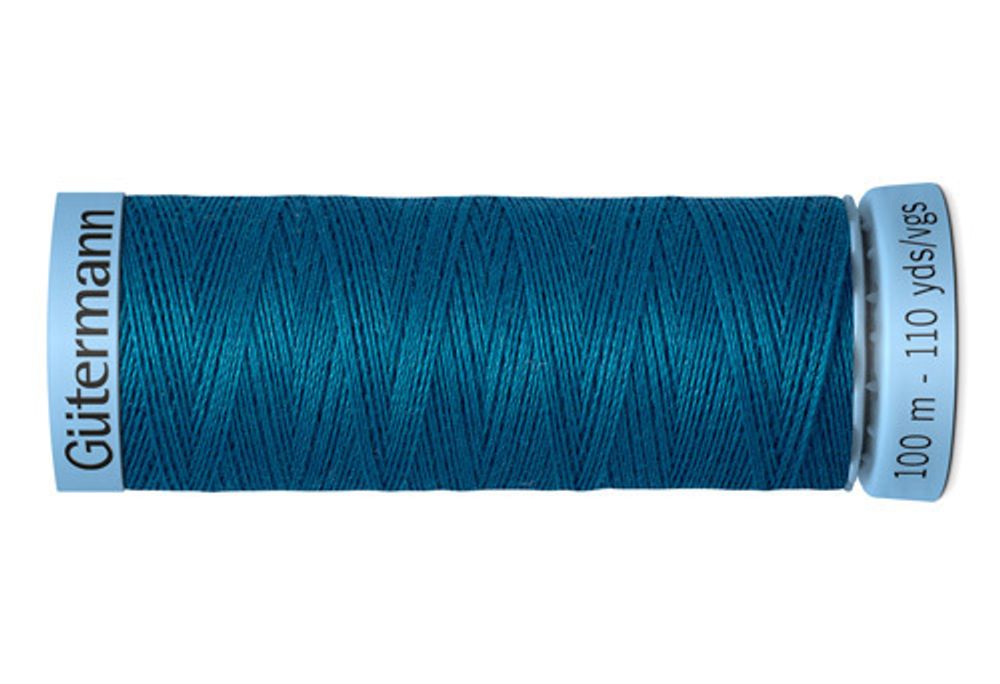Нитки шелковые Gutermann Silk S303, 100м, 483 морская волна, 5 катушек
