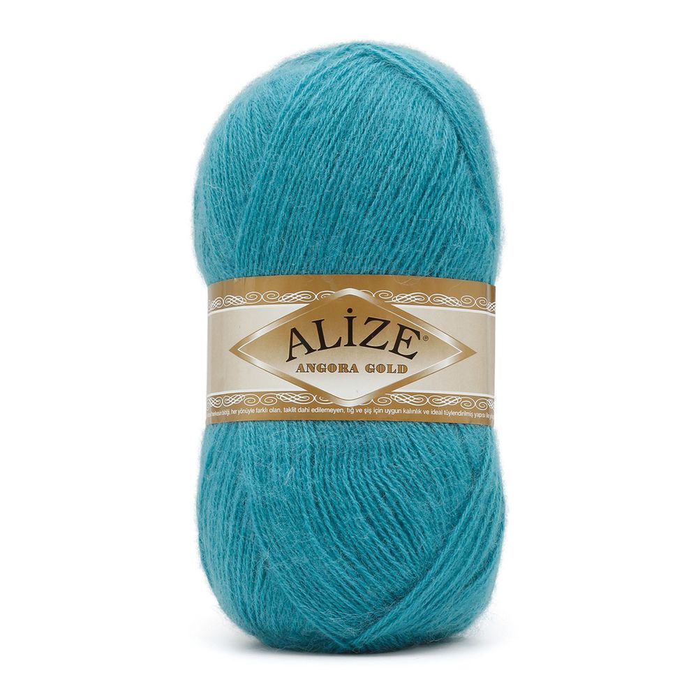 Пряжа Alize (Ализе) Angora Gold / уп.5 мот. по 100 г, 550м, 164 лазурный A