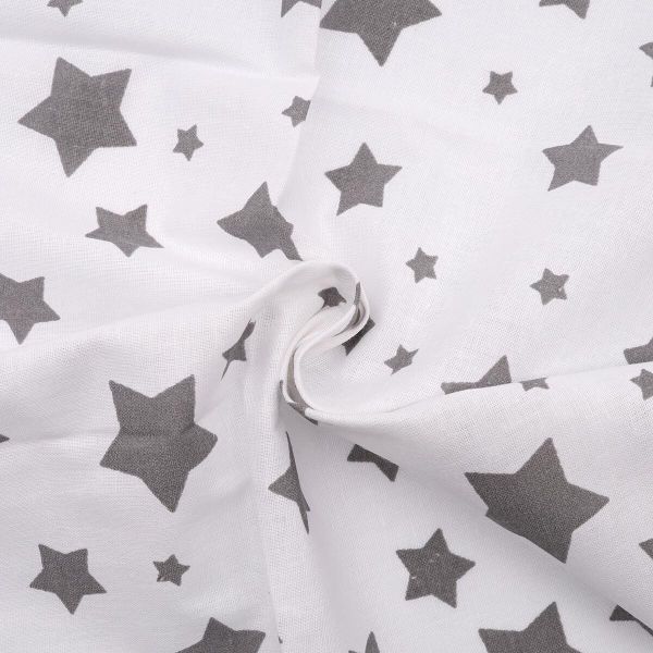 Ткань для рукоделия перкаль набивной арт 140 рис 13165 вид 18 Серебряная звезда, 50х50 см, Astra&Craft