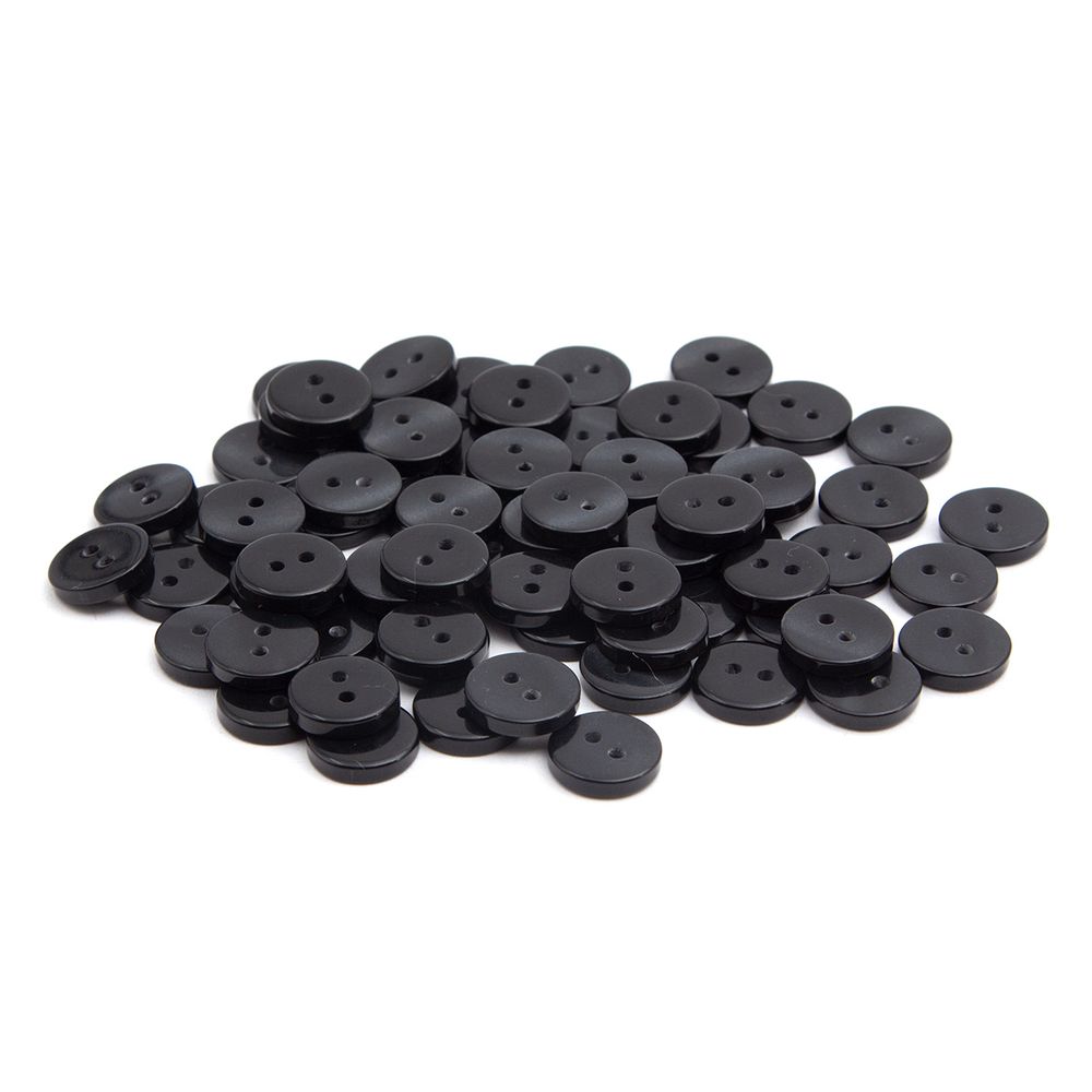 Пуговицы 2 прокола 18L (Black (черный)), CX-K-25, 144 шт