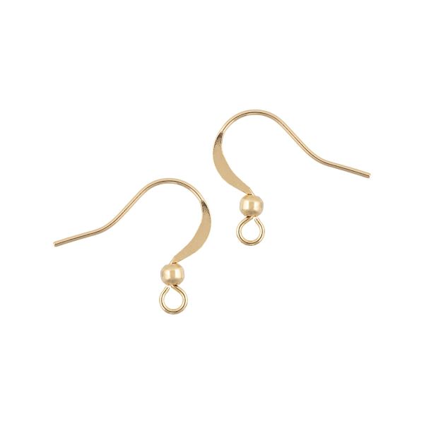 Швензы 13.5х15 мм, 10 шт (5х2 шт), 02 золото, Zlatka FMK-H04