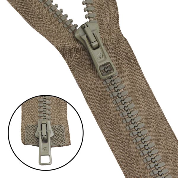 Молния трактор Arta Т6 (6 мм) 2 зам., разъем., 100 см, цв. 110 фисташковый, уп.5 шт