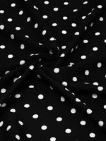 Штапель в горошек 90 г/м², 145 см / 2 метра, TBY.Vidt.01 цв.черный