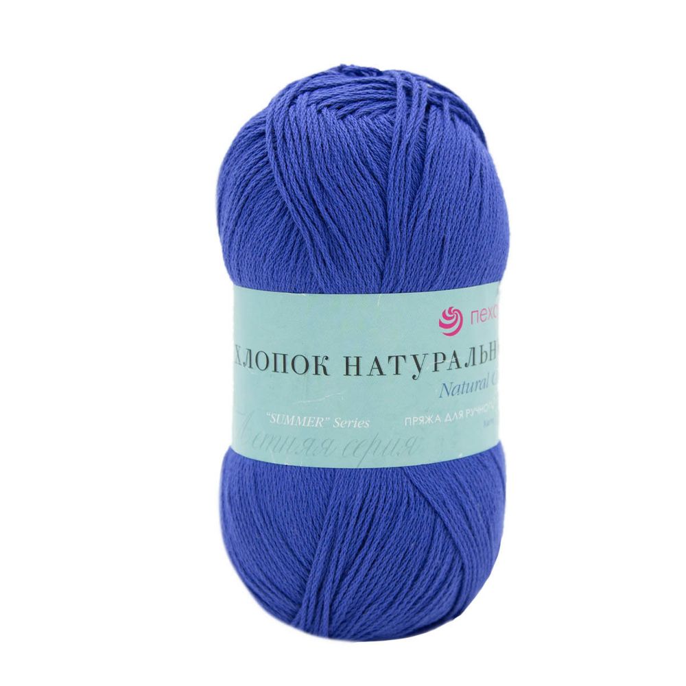 Пряжа Пехорка Хлопок натуральный Кабле / уп.5 мот. по 100 г, 425 м, 26-Василек
