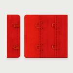 Застежки для бюстгальтера текстильные 2х2, 44 мм, 25 шт, 100 красный, Arta