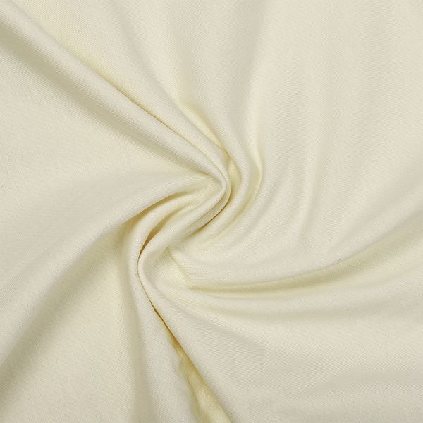 Футер 2-нитка петля поликоттон стрейч 220 г/м², 160 см / 3 метра, ФУТ2Х.TBY.ХЛ-ПЭ.S801.3, цв.S801 молочный