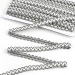 Тесьма отделочная 13 мм, 13-14061 цв.серебро уп.13.71м