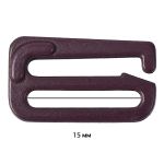 Крючки для бюстгальтера металл 15.0 мм, 076 сливовое вино, Arta, 50 шт