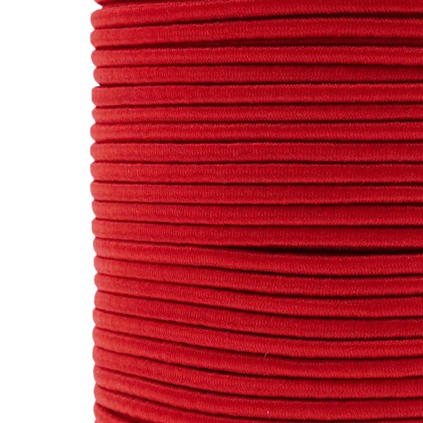 Резинка шляпная (шнур эластичный) ⌀2.0 мм / 100 метров, 0370-0200, С519-красный
