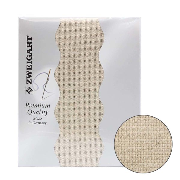 Канва Zweigart Rustico Aida 14 ct, отрез 50х55см, 3279/54
