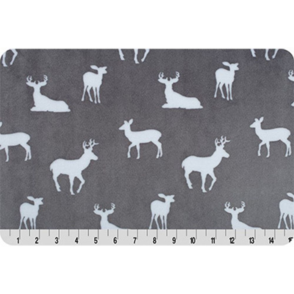 Плюш (ткань) Peppy Mockingbird Cuddle 440 г/м², 48х48 см, premier deer to me graphite