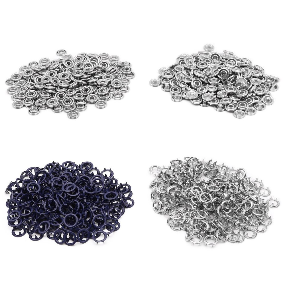 Кнопка рубашечная (джерси) открытая ⌀9.5 мм, ≈1440 шт, МЕТАЛЛ, эмаль, 569 т.синий матовый, NEW STAR