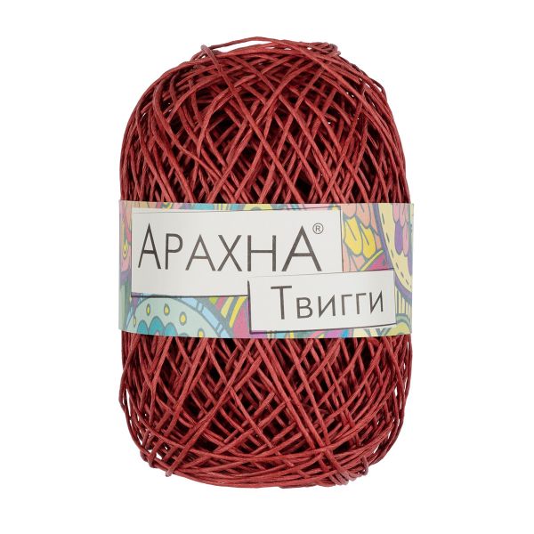 Пряжа Arachna Twiggy / уп.5 мот. по 50 г, 80 м, ±6 м, 02 брусничный