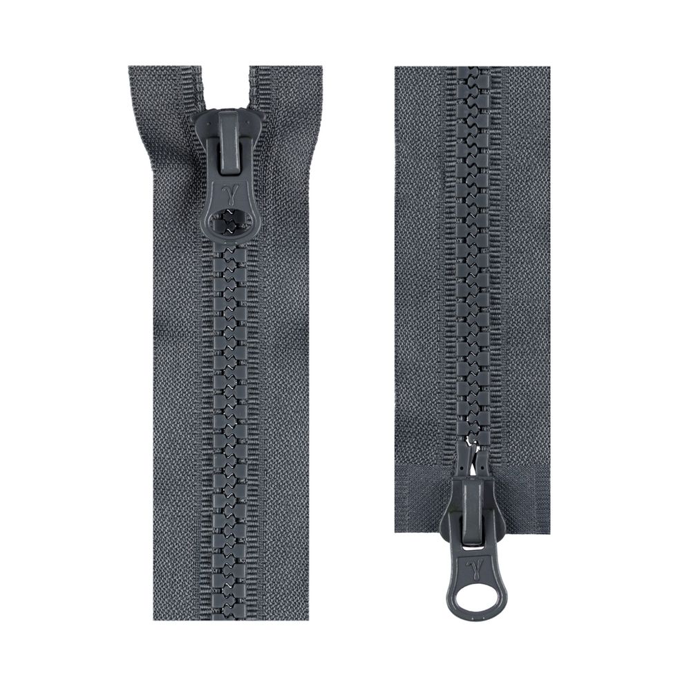 Молния трактор Т10 (10 мм) 2 зам., разъем., 100 см, 309 т.серый (графит), Т-10 Gamma, 10 шт Молния трактор Т10 (10 мм) 2 зам., разъем., 100 см, 309 т.серый (графит), Т-10 Gamma, 10 шт