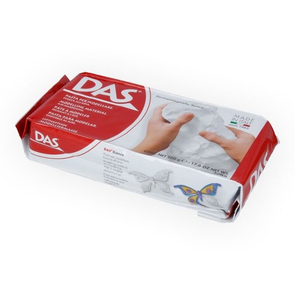 Модельная масса отвердевающая на воздухе 500 г, белый, DAS F387000