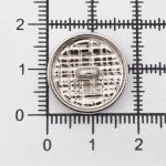 Пуговицы на ножке 28L=18 мм, металл, Silver (серебристый), 10 шт, MP06