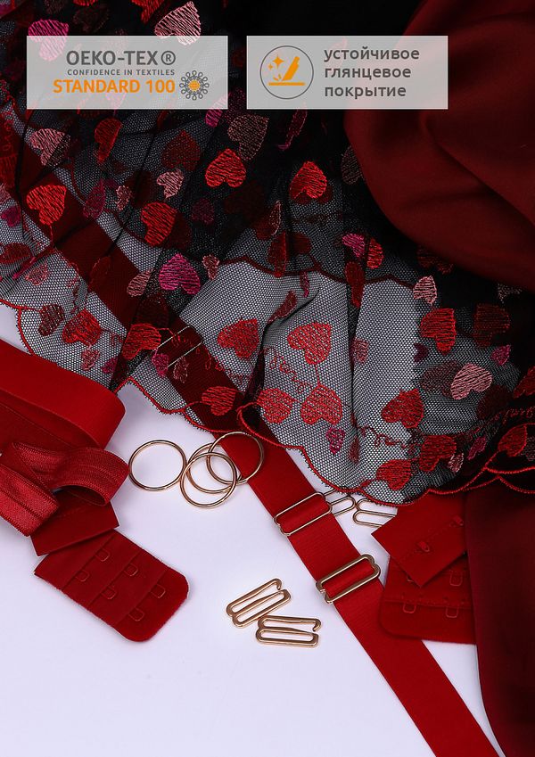 Рамки-регуляторы для бюстгальтера металл 10.0 мм, 810Z цв.золото, уп.100 шт