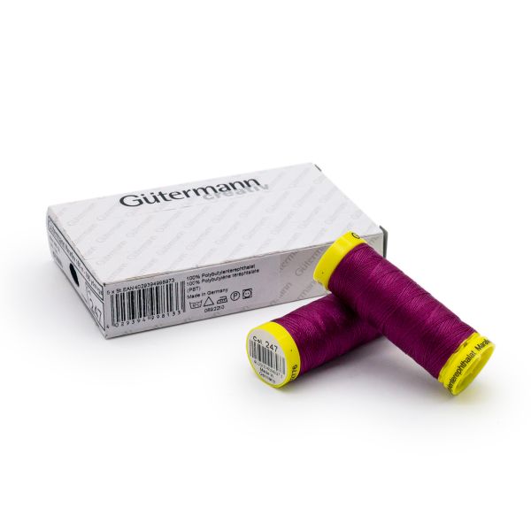 Нитки для трикотажа Gutermann Maraflex, 150м, 247 фуксия, 5 катушек