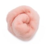 Шерсть для валяния Кардочес 100% п/тонк.шерсть, 100г Камтекс, 192 чайная роза