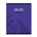 Тетрадь ученическая общая, глянцевый сплошной лак A5+ 96 л. на скобе 65 г/м², белизна 100 %, 5 шт, клетка, 01112 Ритм, Светоч Т69