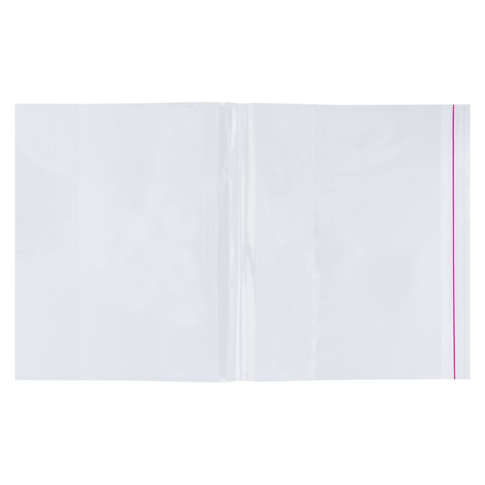 Обложка универсальная для учебников, прописей с клеевым краем LNNPP-04 70 мкм (250х400 мм), 5 шт, прозрачный, Лео LNNPP-04