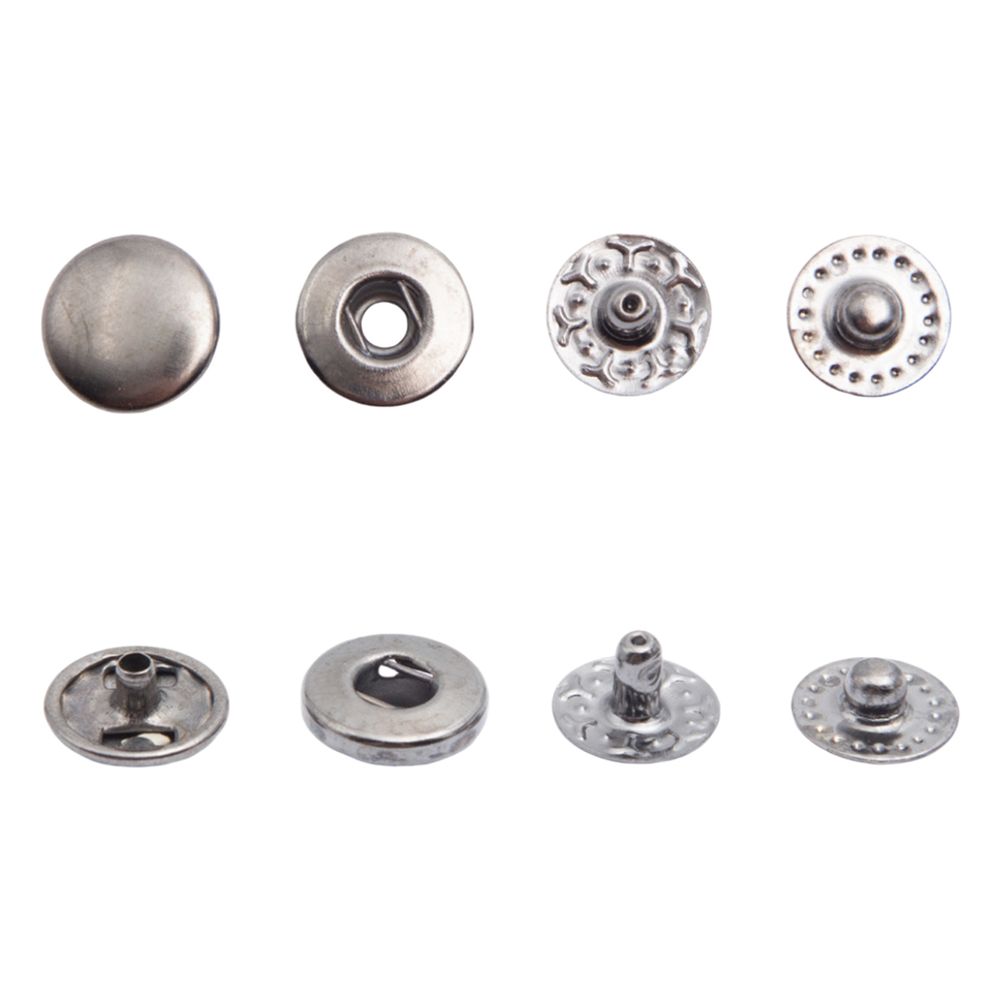 Кнопка Альфа (S-образная) ⌀10.0 мм, ≈1440 шт, МЕТАЛЛ, черн. никель, ВТ-2, NEW STAR