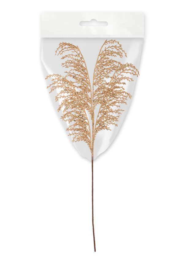Декоративные элементы, 6 шт, 72 см, 01 веточка с блестками, Blumentag VDD-75