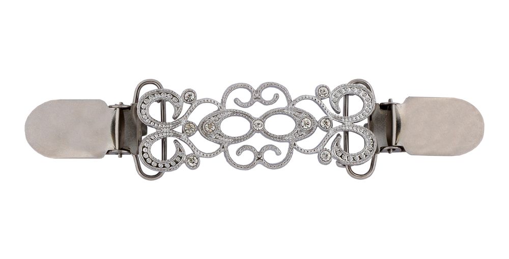 Застежка для кардигана 95х15 мм, 1 шт, 04 никель, Blitz GB 1625 Застежка для кардигана 95х15 мм, 1 шт, 04 никель, Blitz GB 1625