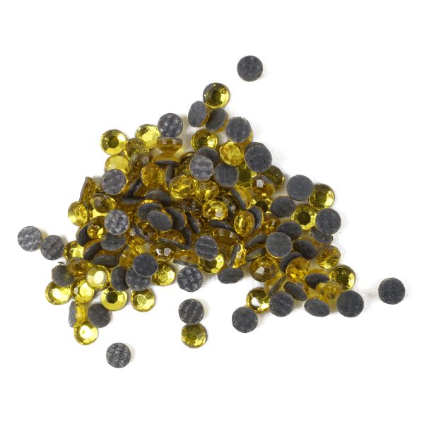 Стразы термоклеевые, 2 мм, ss6, 150 шт/упак (108 желтый)