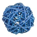 Шары декоративные из ротанга 5 см, 12 шт, №13 синий, Blumentag BRF-5
