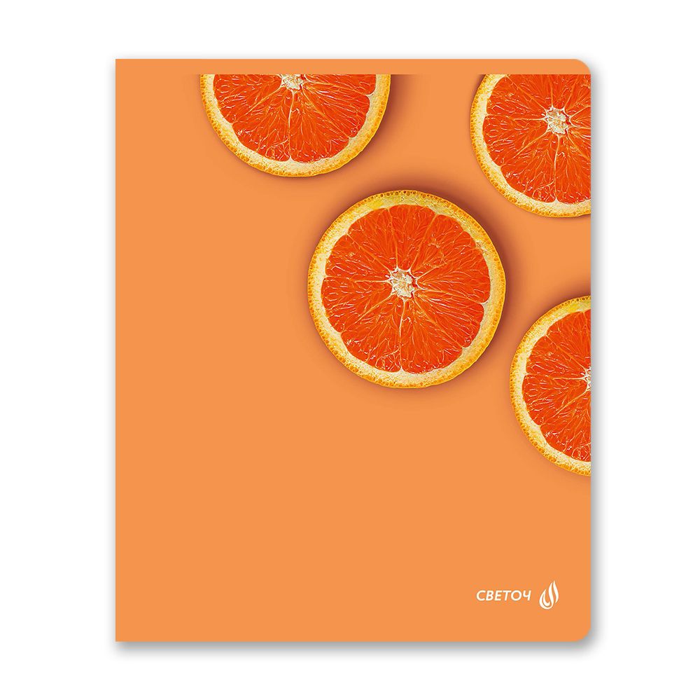 Тетрадь ученическая общая, матовая ламинация, A5+ 96 л. на скобе 65 г/м², белизна 100 %, 5 шт, клетка, 01005 Абрикосовый краш, Светоч 96Т16