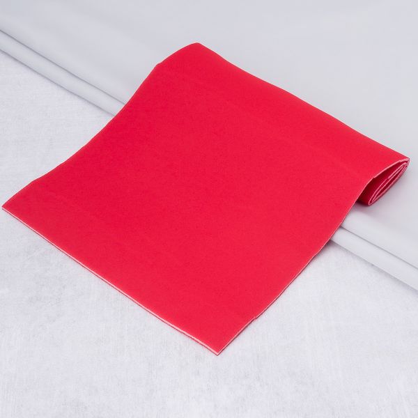 Поролон бельевой (ламинированный), 3 мм, 25х50 см, красный, 27541