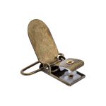 Клипса для подтяжек гладкая 30.0 мм, металл, уп.20 шт, New Star, антик