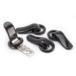 Крючок шубный PQ 55 мм, 4 шт, коричневый