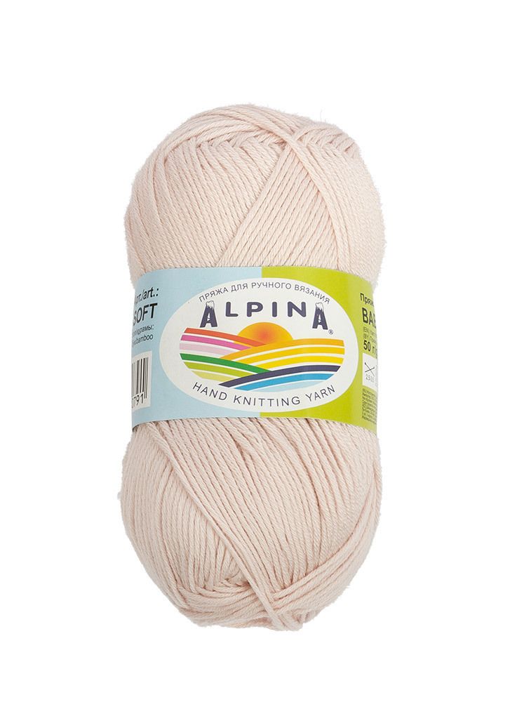 Пряжа Alpina Baby Super Soft / уп.10 мот. по 50г, 150м, 04 св.розово-бежевый