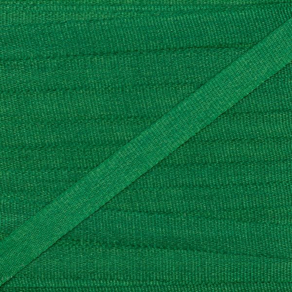 Лента (тесьма) шелковая 4.0 мм / 45.5±0.5 метров, №198 зеленый, Gamma SR-4