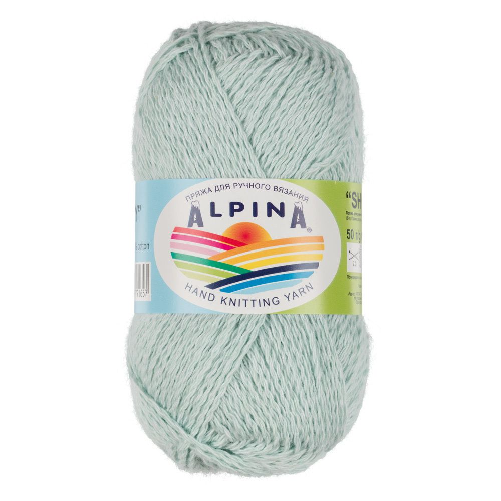 Пряжа Alpina Shebby / уп.10 мот. по 50г, 150м, 11 голубой Пряжа Alpina Shebby / уп.10 мот. по 50г, 150м, 11 голубой