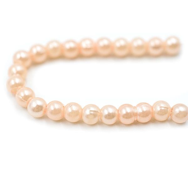 Бусины пластик (жемчуг) ⌀4 мм, 25 г, Astra&Craft, 006 NL розовый