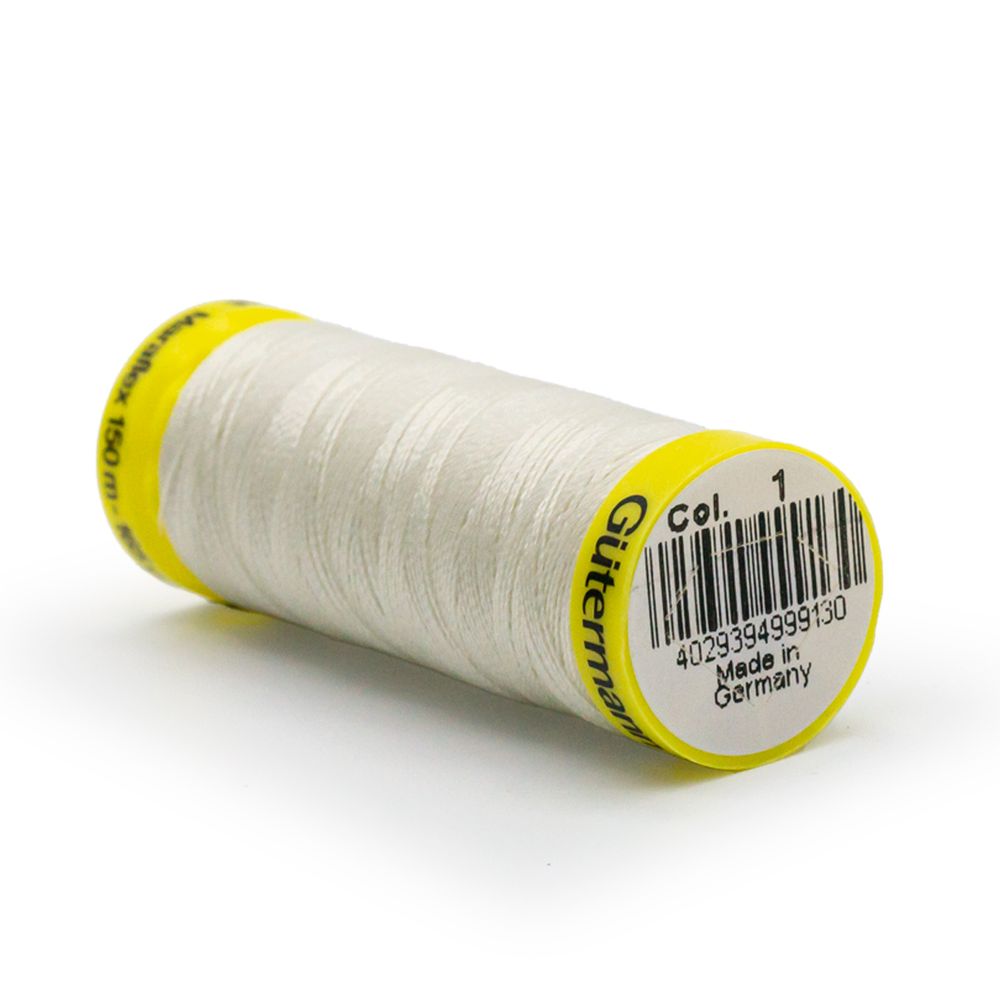 Нитки для трикотажа Gutermann Maraflex, 150м, 001 молочный, 5 катушек