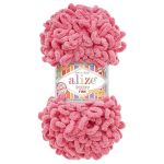 Пряжа Alize (Ализе) Puffy Fine / уп.5 мот. по 100 г, 14м, 178 розовая орхидея