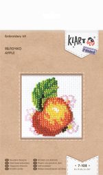 Набор для вышивания бисером Klart, Яблочко, 8х9 см