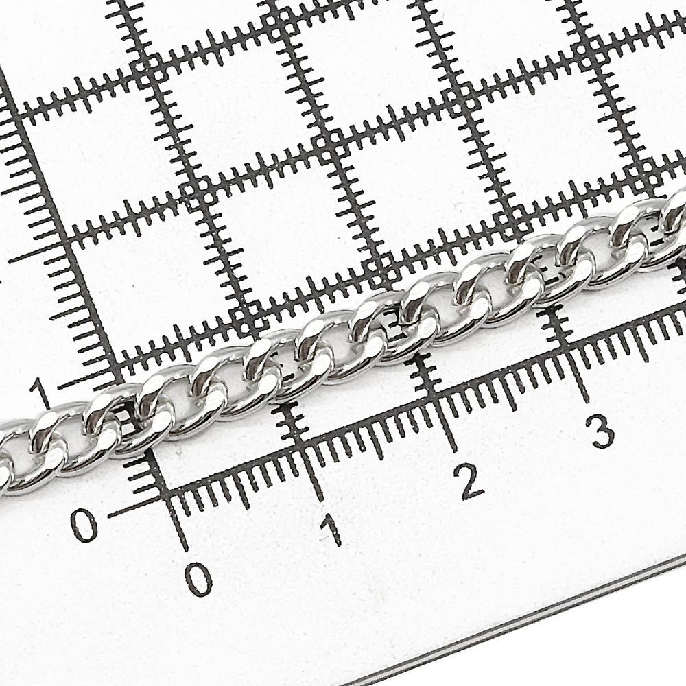 Цепь алюминиевая 6,6х5,2х10м (никель), К1705